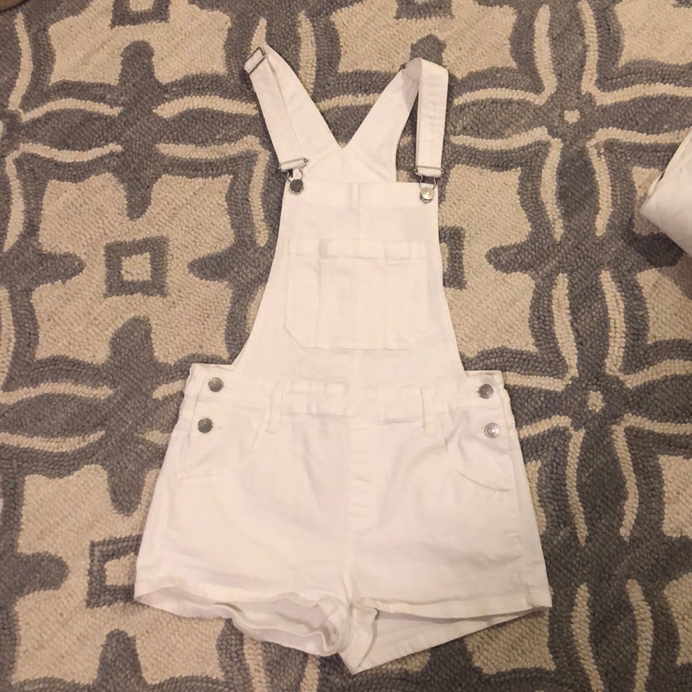 Pacsun white overalls